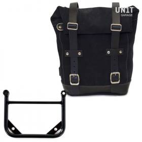 Sacoche cavalière en cuir + cadre Universel / Unit Garage Black