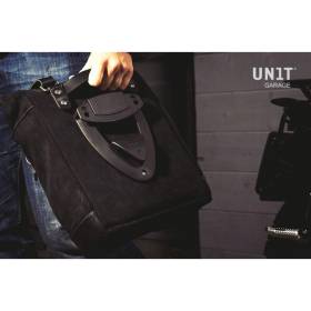Sacoche cavalière en cuir + cadre Universel / Unit Garage Black