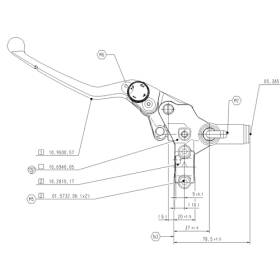 Maitre cylindre embrayage BREMBO PSC13 série or