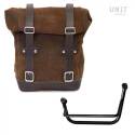 Kit sacoche cuir gauche Moto-Guzzi V85TT - Unit Garage Brown