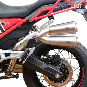 Silencieux double haut Moto-Guzzi V85TT - Unit Garage 2254