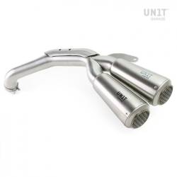 Silencieux double haut Moto-Guzzi V85TT - Unit Garage avec grille