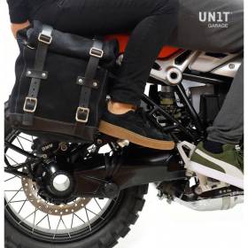 Sacoche Cuir droite BMW R Nine T - Unit Garage U002+1620