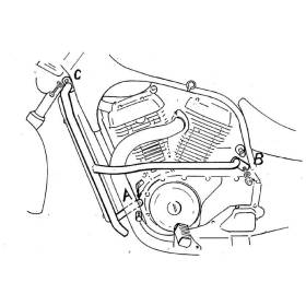 Protection moteur Suzuki VS750/800 / Hepco-Becker 501303 00 02