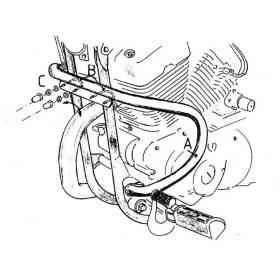 Protection moteur Yamaha XV125/250 Virago / Hepco-Becker 501405 00 02