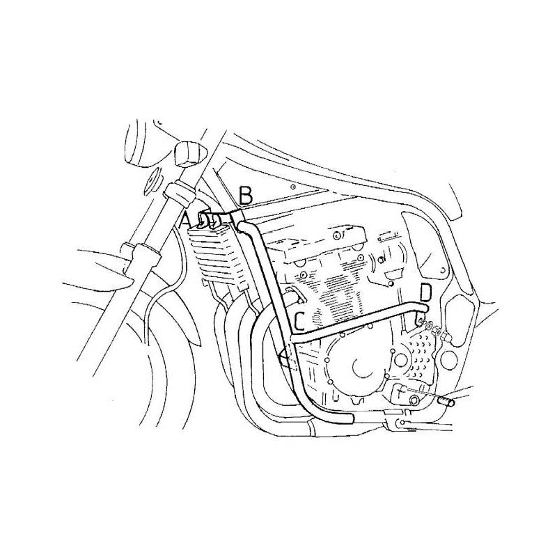 Protection moteur Suzuki GSF 600 S/N Bandit (1996-1999)