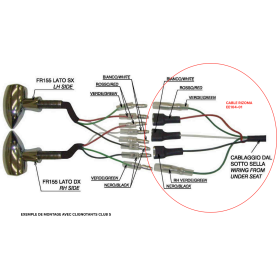 CABLE RACCORDEMENT RIZOMA BMW POUR CLIGNOTANTS 3EN1 - EE104-01