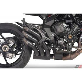 Silencieux QD Exhaust E3 sorties MV Agusta Noir Euro 4