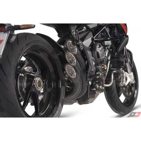 Silencieux QD Exhaust E3 sorties MV Agusta Noir Euro 4