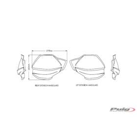 Extension protège-mains Ducati Multistrada V4 - Puig 20772