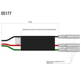 Kit câblage clignotants arrière Light Unit S - Rizoma EE177H