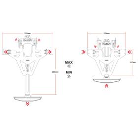 Support de plaque Aprilia RS660, Tuono 660 / Highsider Akron-RS PRO