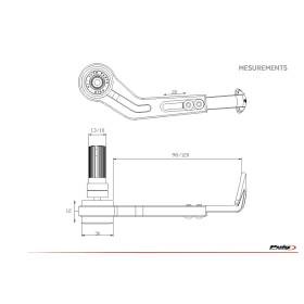 Protection levier de frein avant Puig 3765