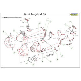 Silencieux Ducati Panigale V2 / Arrow Works - 71160PK