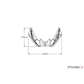 Sabot moteur carbone Yamaha MT-09 2021- / Puig 20646C