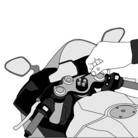 Support téléphone pour demi-guidon de moto Shapeheart