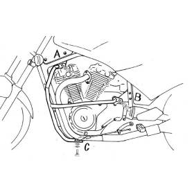 Protection moteur Suzuki VX 800 - Hepco-Becker 501304 00 02