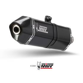 Silencieux noir Aprilia Tuono V4 1100 (18-20) / Mivv A.012.LRB