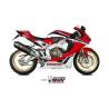 Silencieux noir Honda CBR1000RR (17-19) / Mivv H.070.LRB