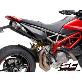 Double silencieux noir EURO5 Ducati Hypermotard 950 - SC Project S1