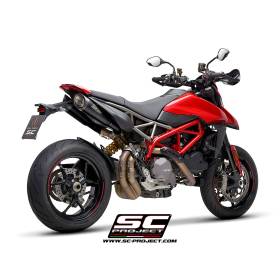 Double silencieux noir EURO5 Ducati Hypermotard 950 - SC Project S1