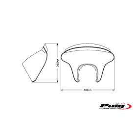 Bulle BMW R18 - Batwing Sport Fumé Puig 21047H