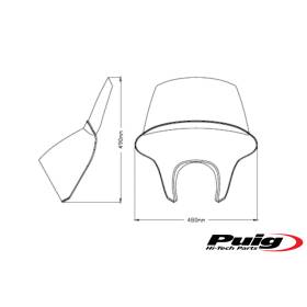 Bulle BMW R18 - Batwing Touring Fumé Puig 21048H