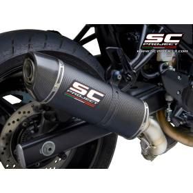 Silencieux Suzuki SV650 2016-2020 / SC Project Oval Carbone