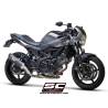 Silencieux Suzuki SV650 2016-2020 / SC Project Oval Carbone