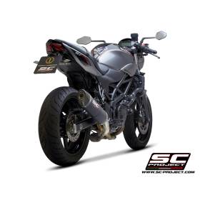 Silencieux Suzuki SV650 2016-2020 / SC Project Oval Titane