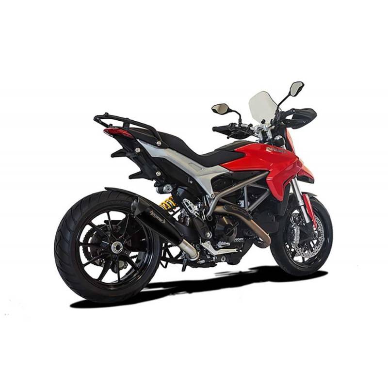 Silencieux noir Ducati Hyperstrada 821 2013-2015 / HP Corse DUEVO3109B-AB