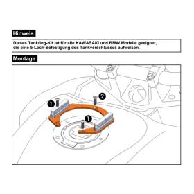 Supports sacoches réservoir Kawasaki Versys 650 (2022-) / Hepco-Becker