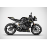 Silencieux noir Triumph Street Triple 765 2020-2021 / ZARD ZTPH095SSR