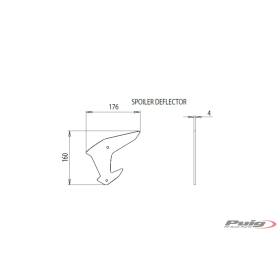 Ailerons de carénages Kawasaki ZH2 / Downforce Puig 20832