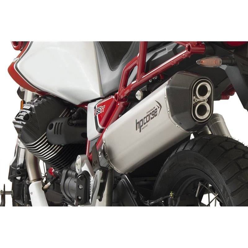 Silencieux Inox Moto-Guzzi V85TT - HP Corse GUSPS1085S-AB