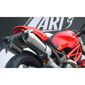 Silencieux Ducati Monster 696, 796, 1100 / Zard Conical Inox