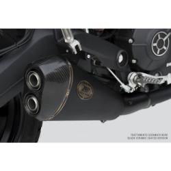 Silencieux Euro4 Ducati Monster 797 / Zard Low Mounted Black