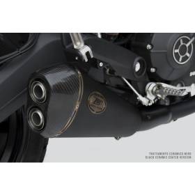 Silencieux noir Euro4 Ducati Monster 797 / Zard ZD787SSR