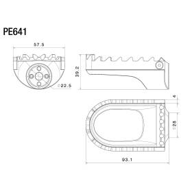 Repose-pieds Escape Rizoma PE641