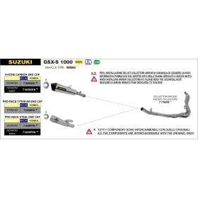 Silencieux Suzuki GSX-S1000 2021-2022 / Arrow Pro-Race