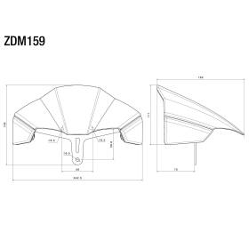 Saute-vent Carbone Ducati Streetfighter V2 / Rizoma ZDM159AK