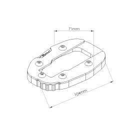 Patin de béquille motos Ducati / Puig 20208N