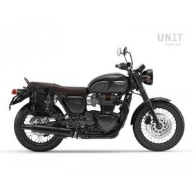 Kit sacoche droite Triumph Bonneville T100 2017- / Unit Garage Toile