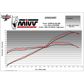 Ligne complète Carbone Aprilia RS660 / Delta Race Mivv A.013.LDRC