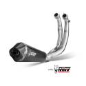 Ligne complète homologué Aprilia RS660, Tuono 660 / Mivv Delta Race Inox noir