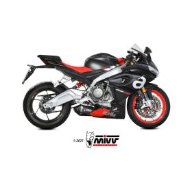 Ligne complète Inox noir Aprilia RS660 / Delta Race Mivv A.014.LDRB