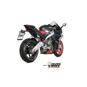 Ligne complète Inox noir Aprilia RS660 / Delta Race Mivv A.014.LDRB