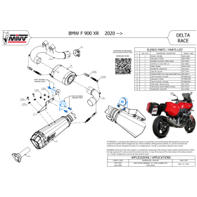 Silencieux Euro5 Inox BMW F900XR / Delta Race Mivv B.037.LDRX