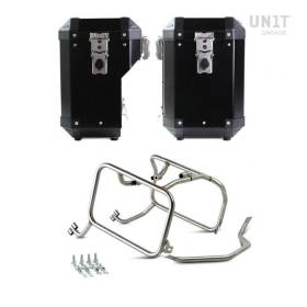 Kit valises KTM 890 Adventure - Unit Garage Atlas 47+41L support argent