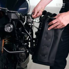Kit sacoches KTM 890 Adventure - Unit Garage Khali support argent